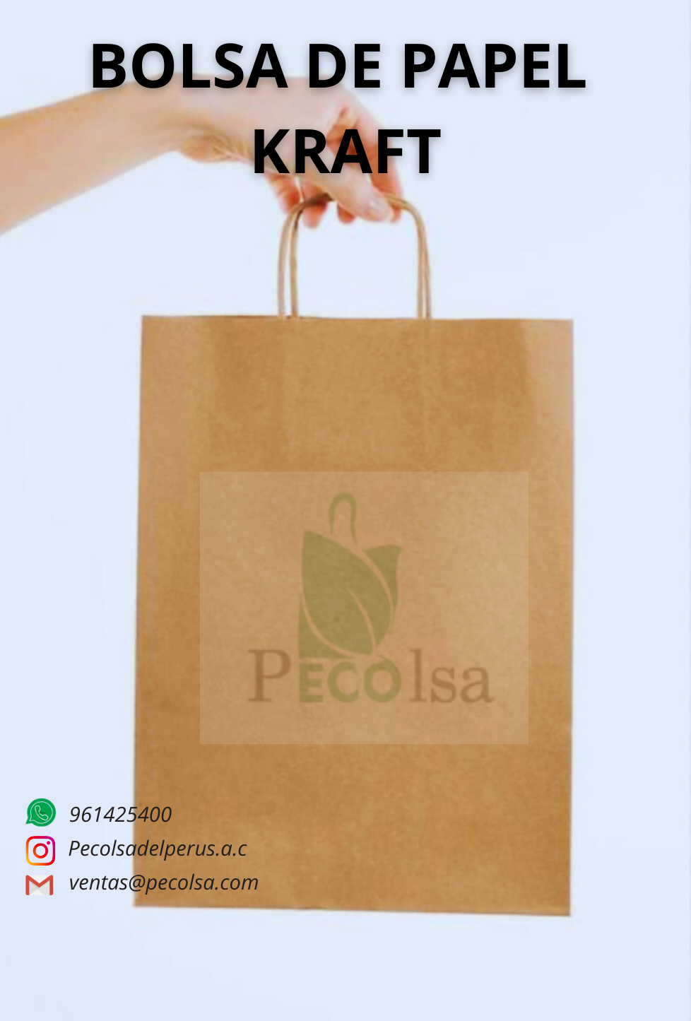 BOLSA DE PAPEL KRAFT